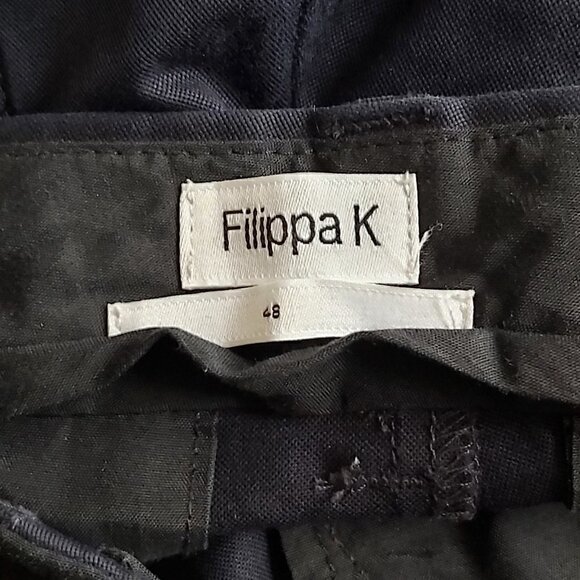 Filippa K Black Slim Chino Pants Cotton Sateen Size 48 - Picture 7 of 7